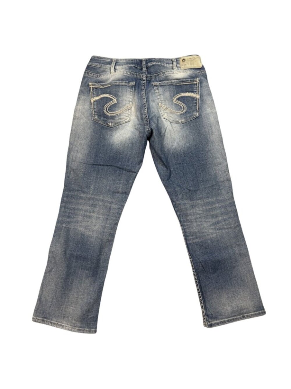 Silver Suki High Capri Jeans Womens Size W30/L22.5 Blue Denim Super Stretch - Picture 2 of 14